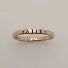 Typewriter Name Ring - TYI Jewelry Name Rings Personalized, Personalized Stackable Rings, Stackable Name Rings, Mothers Day Rings, Stacked Rings, Rings Stacking, Mom Ring, Name Ring, Name Rings