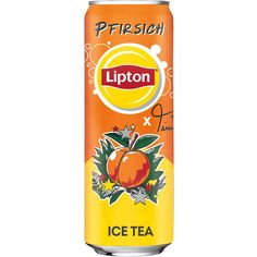 a can of lipton ice tea on a white background