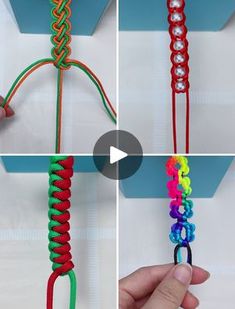 the instructions for how to make a rainbow loom bracelet