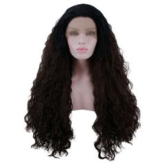 The wig is very fashionable and changeable, you can make it into any style according to your need. It's time to show your ingenious skills. Breathable high elastic net, and lightweight, make you feel very comfortable when you wear this lace hairline front wig. This cute wig is also a great gift for your friends or family. It is a Long-Lasting hairstyle; reusable, washable, washing with shampoo in cold water. Lace front wigs with realistic hairlines make it just like your own hair, everyone will be surprised how realistic this wig is. It is made of heat-resistant synthetic fiber, soft touch, and natural looking, just like your own real hair. Wigs for women with very stylish designs and pretty looking, make you more beautiful and confident, you will get tons of compliments with this cute wig Cute Wig, Wigs Long, Real Hair Wigs, Black Gradient, Real Hair, Water Waves, Wig Cap, Hair Wigs, Synthetic Fiber