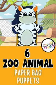 the zoo animal paper bag puppets for kids