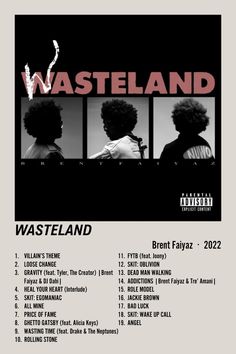 the poster for wasteland featuring three black women