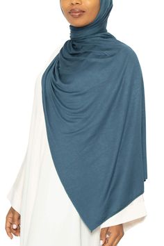 Jersey Hijab Twilight | Al Shams Abayas 9 Versatile Stretch Solid Hijab, Solid Stretch Khimar, Fitted Modest Solid Hijab, Jersey Hijab, Garment Workers, In Dubai, How To Look Pretty, Soft Fabric, In Style