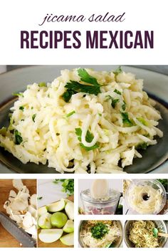 the recipe for mexican rice salad is shown