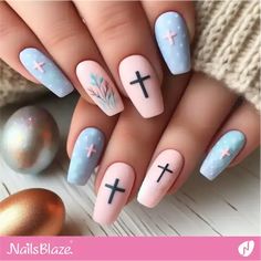 Christian Nail Art Ideas, Cute Christian Nails, Christian Nails Designs, Christian Nail Art, Christian Nails, Nail Designs Easter, Jesus Nails