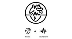 the heart and soundwave logo