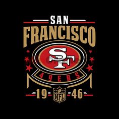 the san francisco football team is depicted in this logo design for an upcoming nfl game