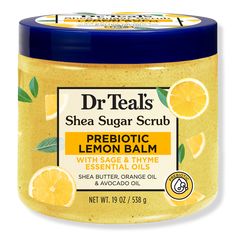 Shea Sugar Body Scrub with Prebiotic Lemon Balm and Essential Oils - LEMON BALM SUGAR SCRUB 19OZBenefitsShea Sugar Body Scrub to gently exfoliate your skinMicrobiome-friendly prebiotic lemon balm helps keep skin in healthy balanceShea Butter, Orange Oil, and Avocado Oil moisturize the skinLemon, Sage, and Thyme essential oils helps relax the mind and uplift the moodParaben-free, phthalate-free, and cruelty-free - Shea Sugar Body Scrub with Prebiotic Lemon Balm and Essential Oils Lemon Balm Essential Oil, Shea Sugar Scrub, Lemon Sugar Scrub, Thyme Essential Oil, Citrus Essential Oil, Chamomile Essential Oil, Sugar Body Scrub, Sugar Body, Lemon Balm