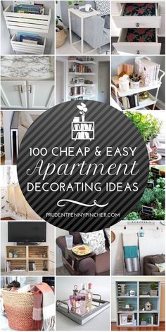 many different types of furniture and decor in this collage with the words 10 cheap and easy