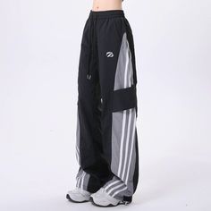 Dress Up Track Pants, Sports Wide Leg Pants With Drawstring, Sporty Full-length Pants With Drawstring, Sporty Drawstring Pants Full Length, Sporty Full-length Drawstring Pants, Sports Trousers With Drawstring, High Waist Sports Bottoms With Drawstring, Sporty Baggy Bottoms With Drawstring, High Waist Sporty Joggers With Drawstring