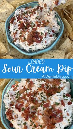 this loaded sour cream dip is so good it's made with only three ingredients