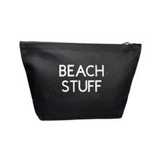 Our 'BEACH STUFF'  bag is a perfect accessory for your holiday.  It's big enough to hold your sun cream and glasses whilst small enough to throw in your handbag.   The cotton bags are available in black, cream, grey, navy and pink with a variety of image colour. Large Approx 27 x 18 cm Packable Rectangular Bags For Gifts, Trendy Vacation Cosmetic Pouch Bag, Beach Zipper Pouch, Trendy Beach Cosmetic Pouch Bag, Trendy Beach Cosmetic Pouch, Rectangular Zipper Pouch For The Beach, Rectangular Cosmetic Bag With Zipper For Vacation, Stuff Bag, Beach Stuff