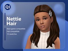 Sims 4 Cc Child Hair Patreon, Kids Hair Cc Sims 4, Sims 4 Cc Hair Child, Sims 4 Child Cc Hair, Sims 4 Child Hair, Hairstyles With Barrettes, Sims 4 Curly Hair, Female Gym