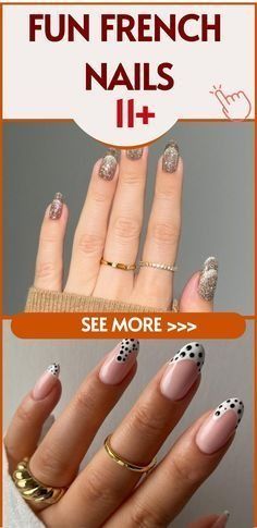 Fun French Nails, Easy Nail Designs Summer, French Tip Manicure, Retro Nails, French Tip Nail Designs, Classic French Manicure, Creative Nail Designs, Trendy Nail Art