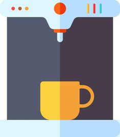 Vector illustration of Coffee machine icon. Coffee Cup Vector Illustration, Icon Icon