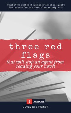 three red flags that will stop an agent from reading your novel