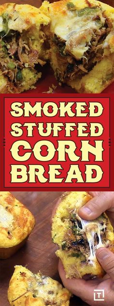 the cover of smoked stuffed corn bread