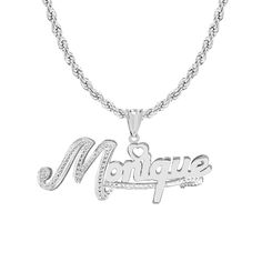 Our Personalized Double-Plate Name necklace with first letter is filled with beading and is available in Sterling Silver and Gold over Sterling Silver. The name can be personalized with a name of up to 10 characters (Letters only, NO numbers, or special characters). Customizable With: Names, or Words Closure: Lobster Clasp Metal Selection: Sterling Silver 14k Gold over Silver Monogrammed Cufflinks, Leather Kits, Character Letters, Swarovski Heart, Crown Necklace, Name Earrings, Gold Rope Chains, Nameplate Necklace, Diffuser Necklace