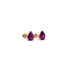 "Amethyst Earring / 14k Solid Gold Natural Amethyst Gemstone Earring / Genuine Amethyst / February Birthstone The Amethyst is a Natural Genuine Amethyst, also Available in other Gemstones, please inquire Item Details * Made to Order. * Gold Kt: 14K Solid Gold * Amethyst Cut: Pear * Size of Amethyst: 6mmX8mm * Amethyst CTW per stone: 1.2 ctw * Total Amethyst CTW: 2.4 ctw * Setting Type: Prong * Ready to Ship in 4-10 Business Days If you have any additional questions about this earring, just hit t 14k Gold Purple Earrings With Prong Setting, Purple 14k Gold Earrings With Prong Setting, Purple Birthstone Earrings Fine Jewelry, Yellow Gold Amethyst Teardrop Earrings, Amethyst Earrings Studs, Amethyst Earring, Earring Studs, Studs Earrings, February Birthstone