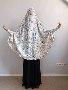 Transformer Milk-white Khimar Jilbab Hijab Niqab Islamic - Etsy Ukraine White Niqab For Eid, Traditional White Long Sleeve Khimar, White Khimar For Wedding, Modest White Khimar For Eid, White Long Sleeve Modest Khimar, Traditional White Hijab For Eid, White Khimar, Prayer Scarf, Long Hijab