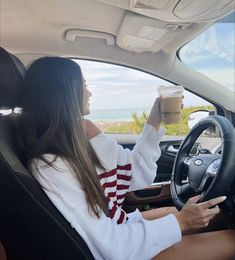 Summer Car Aesthetic, In The Car Aesthetic, Driving Outfit, Car Ride Aesthetic, Miami Girls, Insta Pictures, Junior Year, Brunette Girl, Summer 24