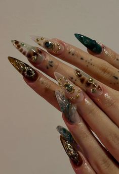 Boho Nails, Pinterest App, Glam Nails, Nail Jewelry, Fire Nails, Funky Nails, Pretty Acrylic Nails, Dope Nails, Best Acrylic Nails