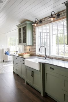 the kitchen is clean and ready for us to use in its new owner's home