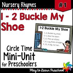 i - 2 bucket my shoe circle time mini - unit for preschoolers