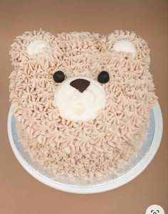 there is a cake that looks like a bear