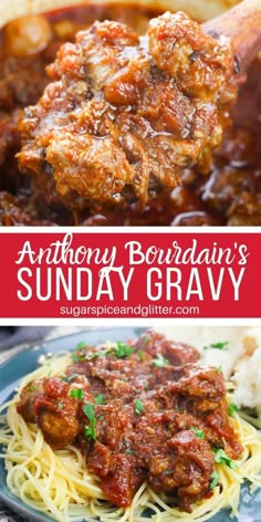 an image of sundry bologian's sunday gravy with pasta