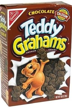 a box of teddy grahams chocolate treats