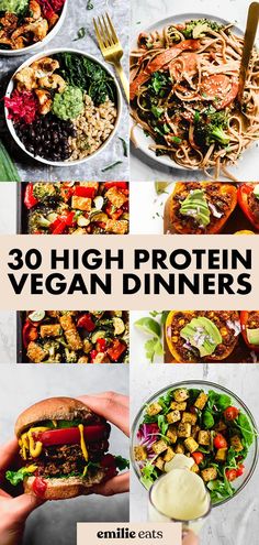 30 high protein vegan dinners that are easy to make and delicious for the whole family