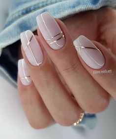 25+ Ideas for Nail Art and Designs to Try Out | 2020 Nail Trends You Need to Try - Days Inspired Neutral Nail Designs, Manicure Nail Designs, Neutral Nails, Bridal Nails, Beautiful Nail Designs