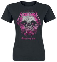 PRICES MAY VARY. Rock Off officially licensed product High quality soft-style cotton fashion tee Skinny/Junior Fit Style Machine cold wash (30 degrees) An official licensed Metallica Ladies Tee featuring the 'Wherever I May Roam' design motif. This high quality t-shirt design is available in the black colourway. Comes in a wide range of sizes from Small through XX-Large, subject to availability. Best Lush Products, Plus Size Fasion, Robert Trujillo, Pink Floyd Dark Side, Rage Against The Machine, Perfectly Posh, Fancy Hairstyles, Band Merch, Band Shirts