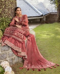 Brand: XENIA FormalsProduct: D-06 ABHACollection: Zahra by Xenia Formals Unstitched Luxury CollectionFabric: Chiffon Details: Embroidered Chiffon Front 24 Inches Embroidered Chiffon Extension 12 Inches Chiffon Back 36 Inches Embroidered Chiffon Sleeves 24 Inches Embroidered Front And Back Patch -1 Embroidered Front And Back Patch -2 Embroidered Sleeves Patch Embroidered Chiffon Dupatta 2.50 Yards Rawsilk Trouser 2.50 Yards DISCLAIMER:* Lining, Laces, and Tassels are not included in unstitched va Traditional Chiffon Lawn Suit With Resham Embroidery, Unstitched Chiffon Suit With Intricate Embroidery, Semi-stitched Embroidered Chiffon Sets, Embroidered Semi-stitched Chiffon Sets, Chiffon Lawn Suit With Chikankari Embroidery For Wedding, Wedding Unstitched Chiffon Suit With Intricate Embroidery, Embroidered Chiffon Unstitched Suit For Wedding, Chikankari Embroidered Chiffon Lawn Suit For Wedding, Wedding Lawn Suit With Chikankari Embroidery On Chiffon