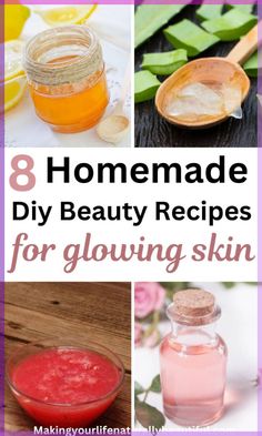 Make Your Own Skincare, Get Glowing Skin Naturally, Diy Toiletries, Glowing Skin Naturally, Homemade Beauty Recipes