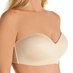 Super-Soft And Wire-Free For Extra Comfort, Wacoal's Strapless Bra Converts For So Many Different Styles It Will Become Your New Go-To. Coverage: Full Coverage Support Level: Provides Lift And Support Cups: Wire-Free Pillow Soft Foam Cups For Comfort Special Features: Silicone At Neckline And Back To Keep Bra In Place; Hidden Structured Side Boning Closure: Hook-And-Eye Back Closure Nylon/Spandex; Cup Lining: Polyester My Lighting Is Awful But It Is New In Excellent Condition With Tags Attached Elegant Strapless Bra For Spring, Wireless Strapless Bra, Chic Bra, Nude Bra, Foam Cups, Lace Strapless, Soft Cup Bra, Racerback Bra, T Shirt Bra