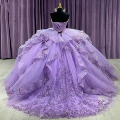 Charming Strapless Princess Ball Gown Elegant Quinceanera Dress Classic Sequined Bow With Cape Sweet Strapless Tulle Gown For Quinceanera, Strapless Princess Ball Gown For Prom, Purple Floor-length Ball Gown For Quinceanera, Purple Ball Gown Princess Dress For Wedding, Purple Tulle Ball Gown For Quinceanera, Princess Style Strapless Tulle Ball Gown, Princess Style Strapless Ball Gown In Tulle, Strapless Tulle Princess Ball Gown, Strapless Tulle Dress For Quinceanera