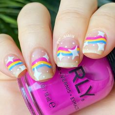 Pride Nail Art Short Nails, Nail Inspo Pride, Pan Flag Nails, Pansexual Nails Designs, Pan Nails Pride, Pan Pride Nails, Pansexual Nail Art, Trans Pride Nails