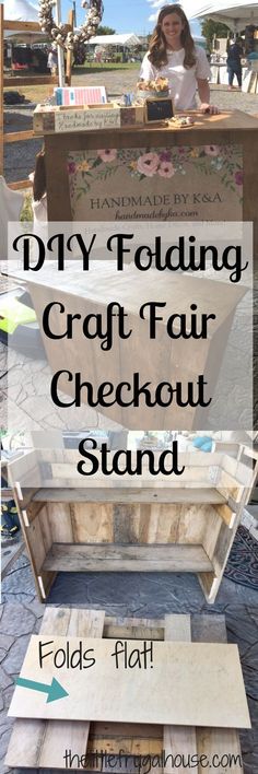 the diy folding craft fair checkout stand