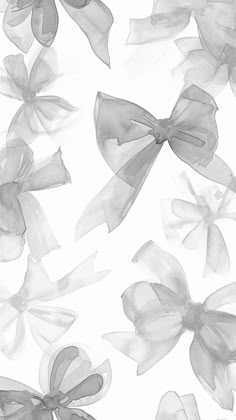 black and white photograph of bows on a white background for use in greeting cards or as wall hangings