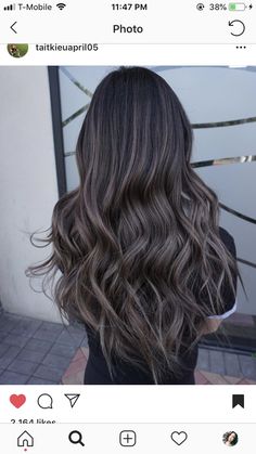 Black Hair Balayage, Balayage Hair Dark, Brown Balayage, Ash Brown, Brown Blonde Hair, Hair Inspiration Color, Hair Inspo Color