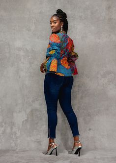 Our Amari long sleeve mandarin collar shirt in New Harvest Multipattern print. Perfect for a refined aesthetic. Shop now for a stylish look. Mandarin Collar Shirt, Jeans And Flats, Aesthetic Shop, African Inspired Fashion, Unique Shirt, Long Shirt Dress, Running Tops, African Inspired, Collar Shirt