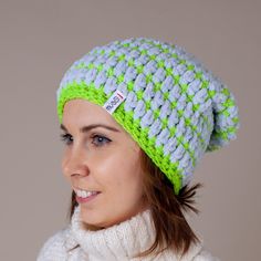 Brighten up the winter season with our women's crochet neon stylish hat, featuring a neon yellow reflective brim for added visibility. This handmade winter bonnet is lined with soft Merino wool, providing warmth and comfort in a chic design. The light gray tone paired with the vibrant neon accents makes this beanie a standout piece, perfect as a Christmas gift for her. 🌟 Neon yellow reflective brim for enhanced visibility and style 🧶 Soft Merino wool lining for cozy warmth and comfort 🎨 Strik Winter Bonnet, Head Warmer, Tube Scarf, Thoughtful Christmas Gifts, Stylish Hats, Christmas Gift For Her, Christmas Gifts For Her, Summer Hats, Winter Accessories