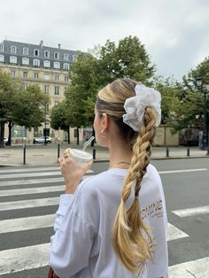 Ig marlene_rougier 🤍 Europe Hairstyles, Sleek Braided Ponytail, Hairstyle Examples, Sleek Ponytail Hairstyles, Hair Techniques, Hairdos For Curly Hair, Blonde Hair Looks, Work Hairstyles, Hair Stylist Life