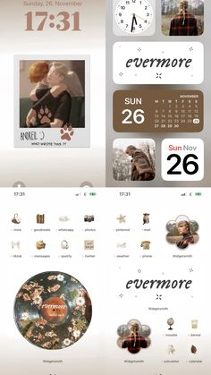 an image of a calendar with pictures on it