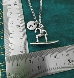 Surfer Keychain SMALL Charm Keychain Surfboard Keychain Surfing Keychain Boyfriend Keychain Husband Surfer Keychain, Surfboard Keychain, Surfing Jewelry, Boyfriend Keychain, Boyfriend Necklace, Wax Seal Necklace, Mens Leather Necklace, Heartbeat Necklace, Surf Jewelry