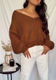 https://shopseptemberthreads.com/collections/new-arrivals/products/copy-of-forever-young-champagne-knit-cardigan Button Up Cardigan, Casual Winter Outfits, Forever Young, Winter Casual, Off Shoulder Blouse, Knit Cardigan, White Jeans, Winter Outfits, Champagne