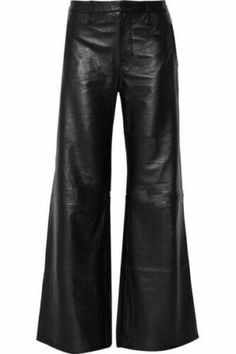 Luxury Straight Leather Pants For Men, Luxury Leather Pants With Five Pockets, Luxury Fitted Leather Pants For Formal Occasions, Luxury Modern Faux Leather Bottoms, Cheap Leather Bottoms For Workwear, Leather Pants Farfetch, Leather Pants Loose, Luxury Leather Pants With Five Pockets For Women, Luxury Fitted Leather Pants For Biker Events