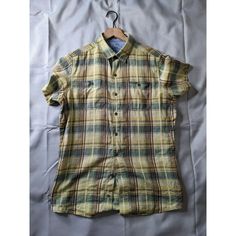 Kuhl Shirt Yellow Green Plaid Linen Blend Short Sleeve Outdoor Mens Size S Pre Owned Good Condition Always Check Measurements Seen In Photos Before Purchasing , Happy Shopping! Shipping Policy Expect Items To Be Shipped Out In Two Business Days Or Less. Please Feel Free To Ask Any Questions You May Have. Return Policy We Offer Free Returns Within 30 Days Of Receiving Your Purchase. It Can Take Months , Even Years For Clothing Materials To Fully Break Down In Landfills! By Choosing To Buy Secondh Help The Planet, Reduce Reuse, Reuse Recycle, Clothing Material, Outdoor Men, Reduce Waste, Thrift Shopping, New You, Green Plaid